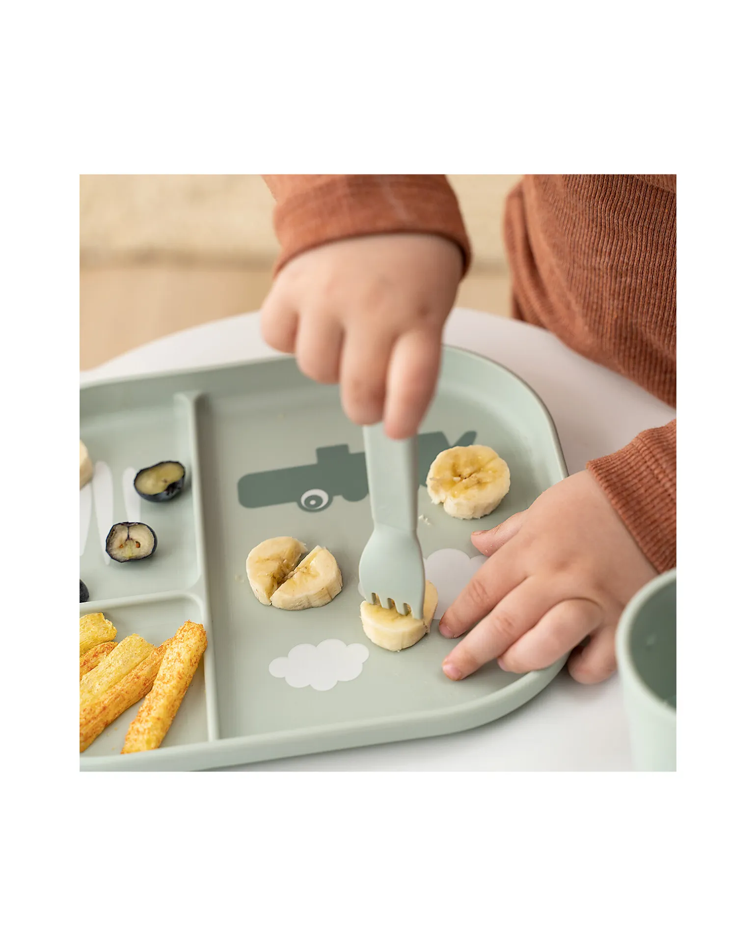 Set Posate Foodie - Happy Dots Verde - 100% PP Alimentare