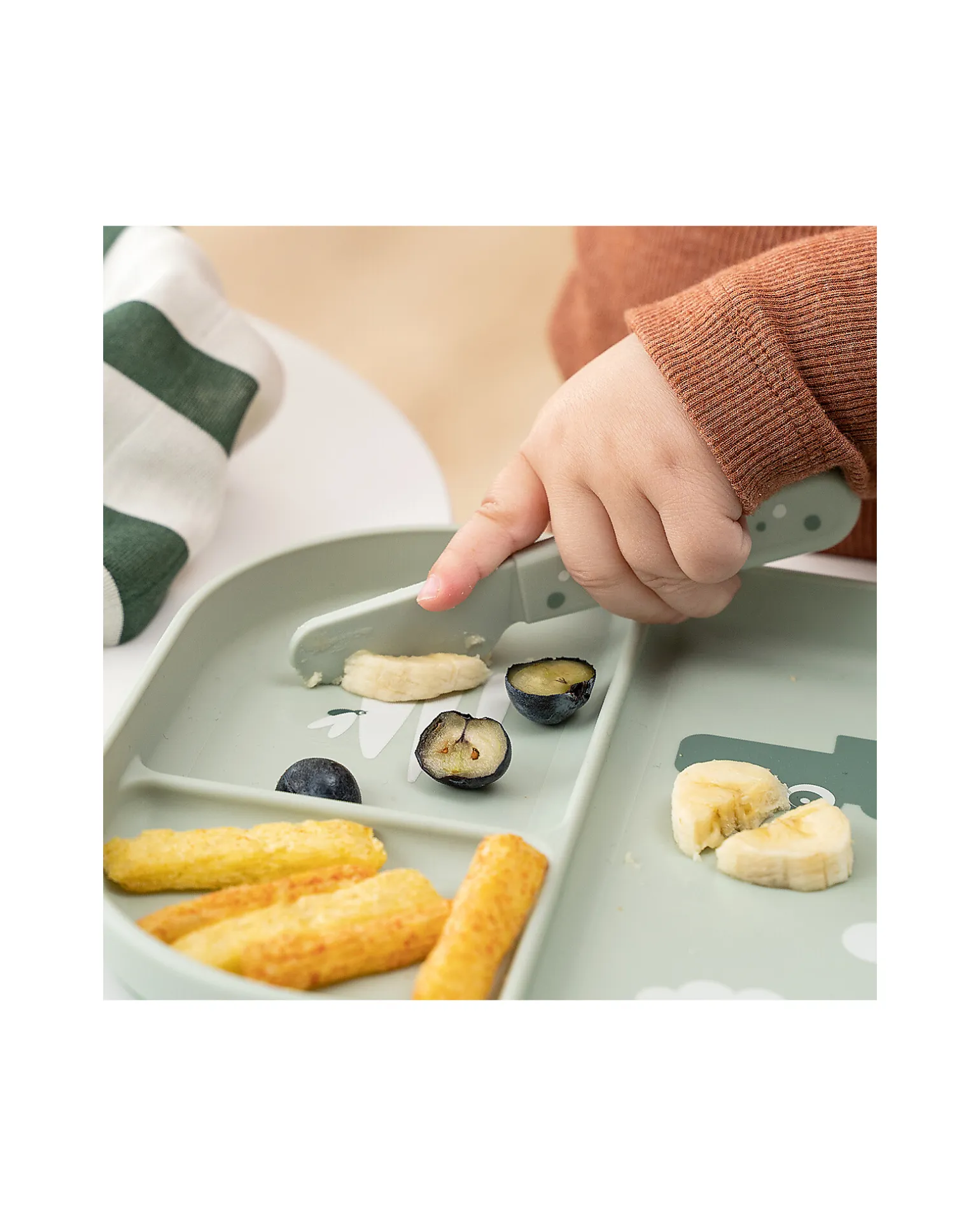 Set Posate Foodie - Happy Dots Verde - 100% PP Alimentare