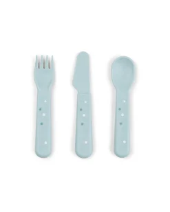 Set Posate - Happy Dots Blu - 100% PP Alimentare