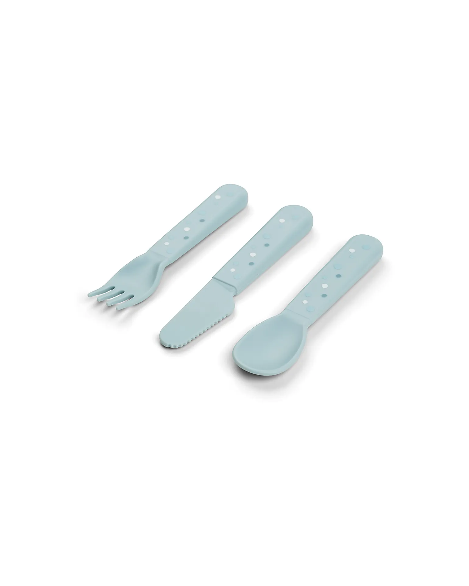 Set Posate - Happy Dots Blu - 100% PP Alimentare