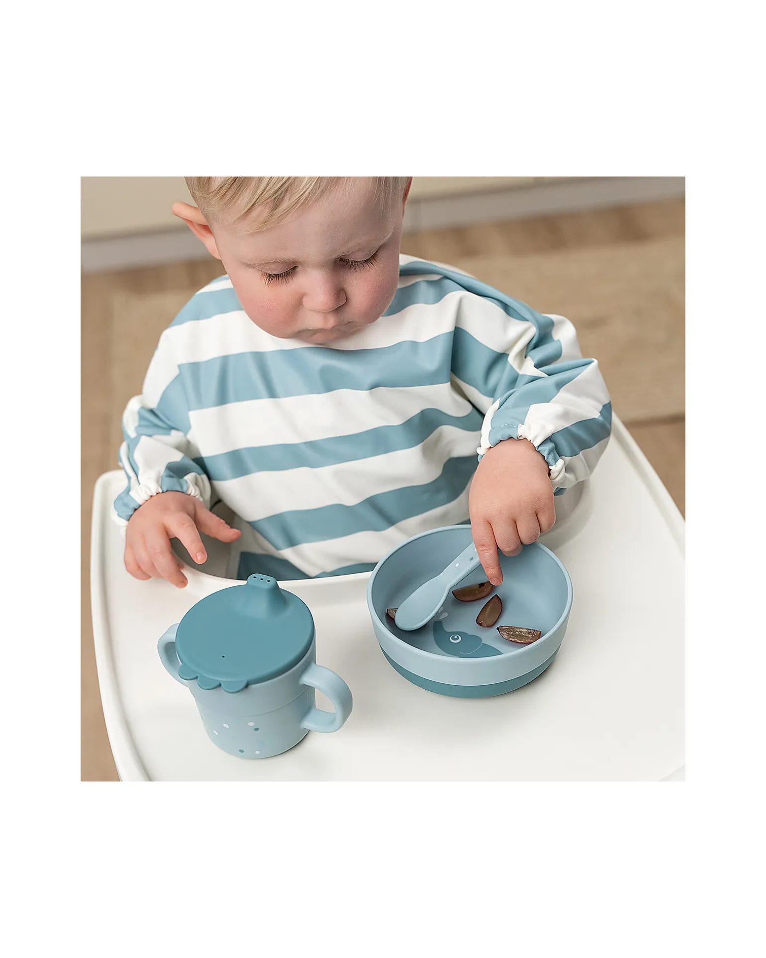 Set Posate - Happy Dots Blu - 100% PP Alimentare