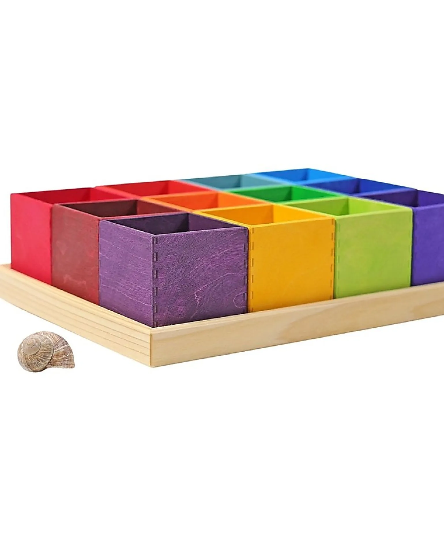 Set 12 Scatoline Montessoriane - Arcobaleno - Legno