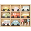 Set Segnaletica Stradale e Mezzi di Trasporto in Legno - 30 x 22 x 4,3 cm - A Partire Dai 3 Anni - Comprende 12 Pezzi