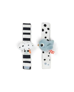 Set 2 Sonagli da Polso - Happy Clouds - Blu - 0+