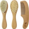 Set 3 Spazzole Bambino in Legno - Setole Morbide