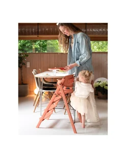 Set Sponda di Sicurezza + Vassoio per Sedia Evolutiva KLAPP - Terracotta
