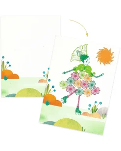 Set Timbri Flowers Girls - 14 Immagini e 4 Colori