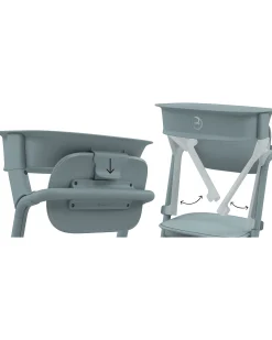Set Torre di Apprendimento per Sedia Evolutiva LEMO - Stone Blue - Include Tappetini Antiscivolo