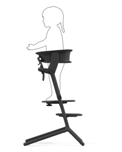 Set Torre di Apprendimento per Sedia Evolutiva LEMO - Stunning Black - Include Tappetini Antiscivolo