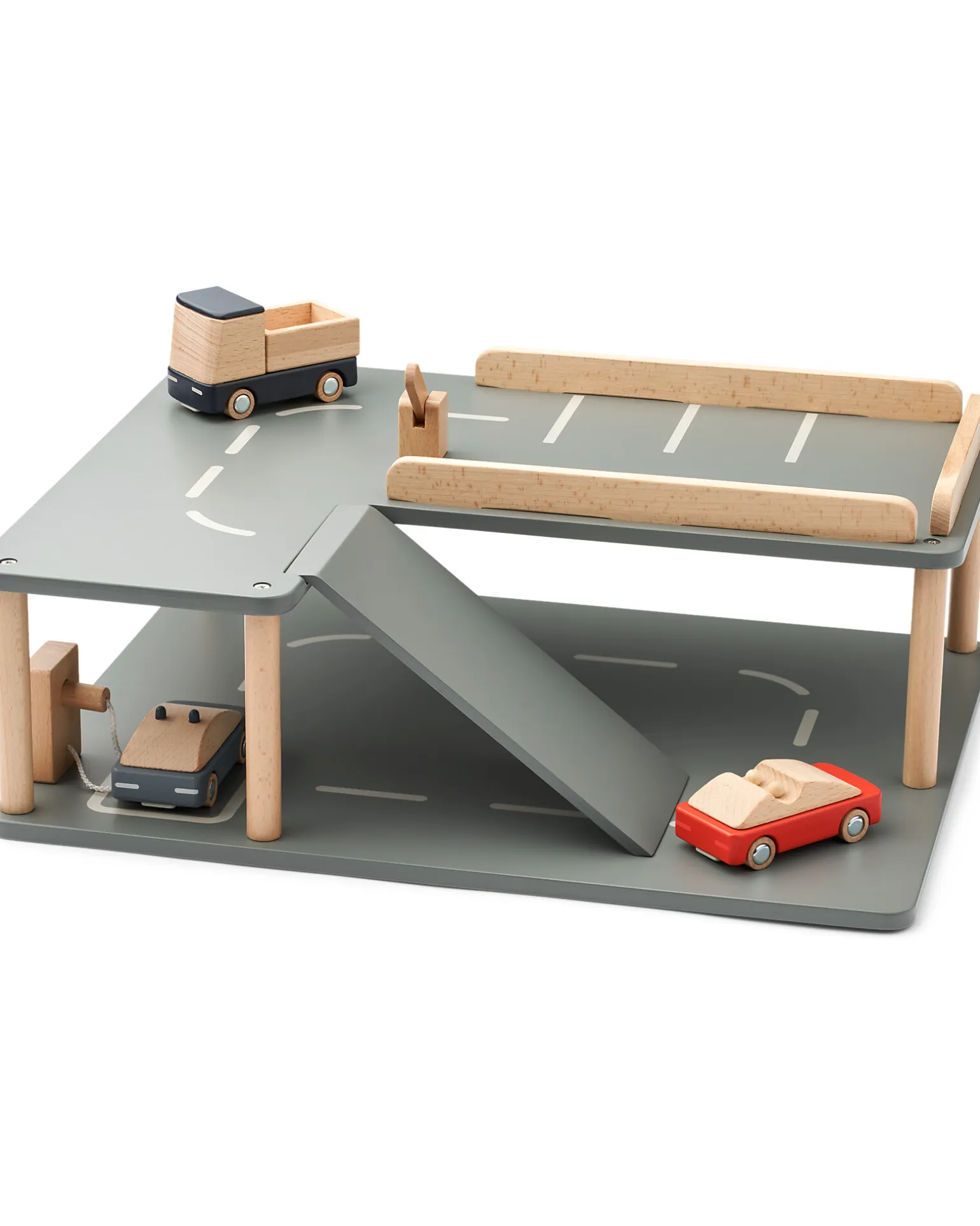 Set Village Road - Rosso Multi Mix - Legno di Faggio - 11 Pezzi