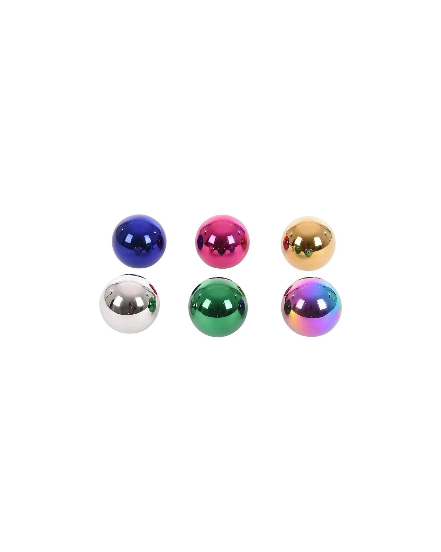 Sfere Misteriose Sensoriali Riflettenti - Blu/Verde/Oro/Rosa/Argento/Burst Specchiato - 6 Palline - Adatto a Tutte le Età