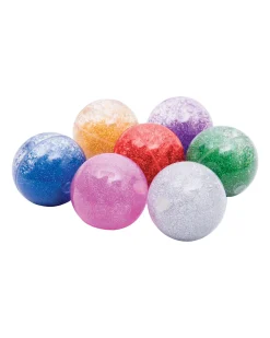 Sfere Sensoriali Glitter - Arcobaleno - 7 Pezzi - Diametro 6,5 cm - +3 Anni