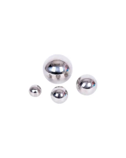 Sfere Sensoriali Riflettenti - Argento Specchiato - 4 Palline - Adatto a Tutte le Età