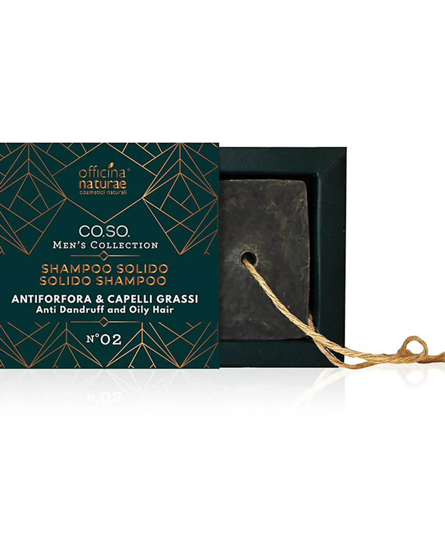 Shampoo Solido Antiforfora e Capelli Grassi, 50 gr - Senza Plastica!