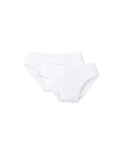 Slip - Pacco da 2 - Bianco - 100% Cotone Bio