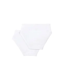 Slip - Pacco da 2 - Bianco - 100% Cotone Bio