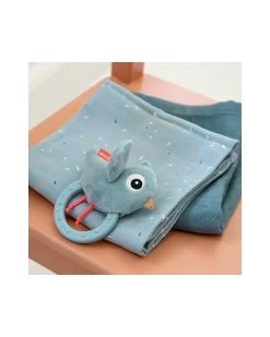 Sonaglio Sensoriale con Massaggiagengive - 11 x 9,5 x 3,5 cm - Birdee - Azzurro - 0+