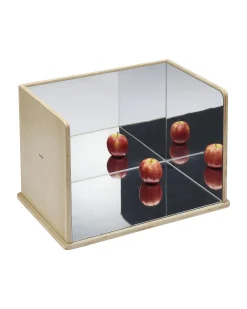Specchio Esplorativo Rettangolo - Legno di Betulla FSC - 31,5 x 47 x 32 cm - 0+