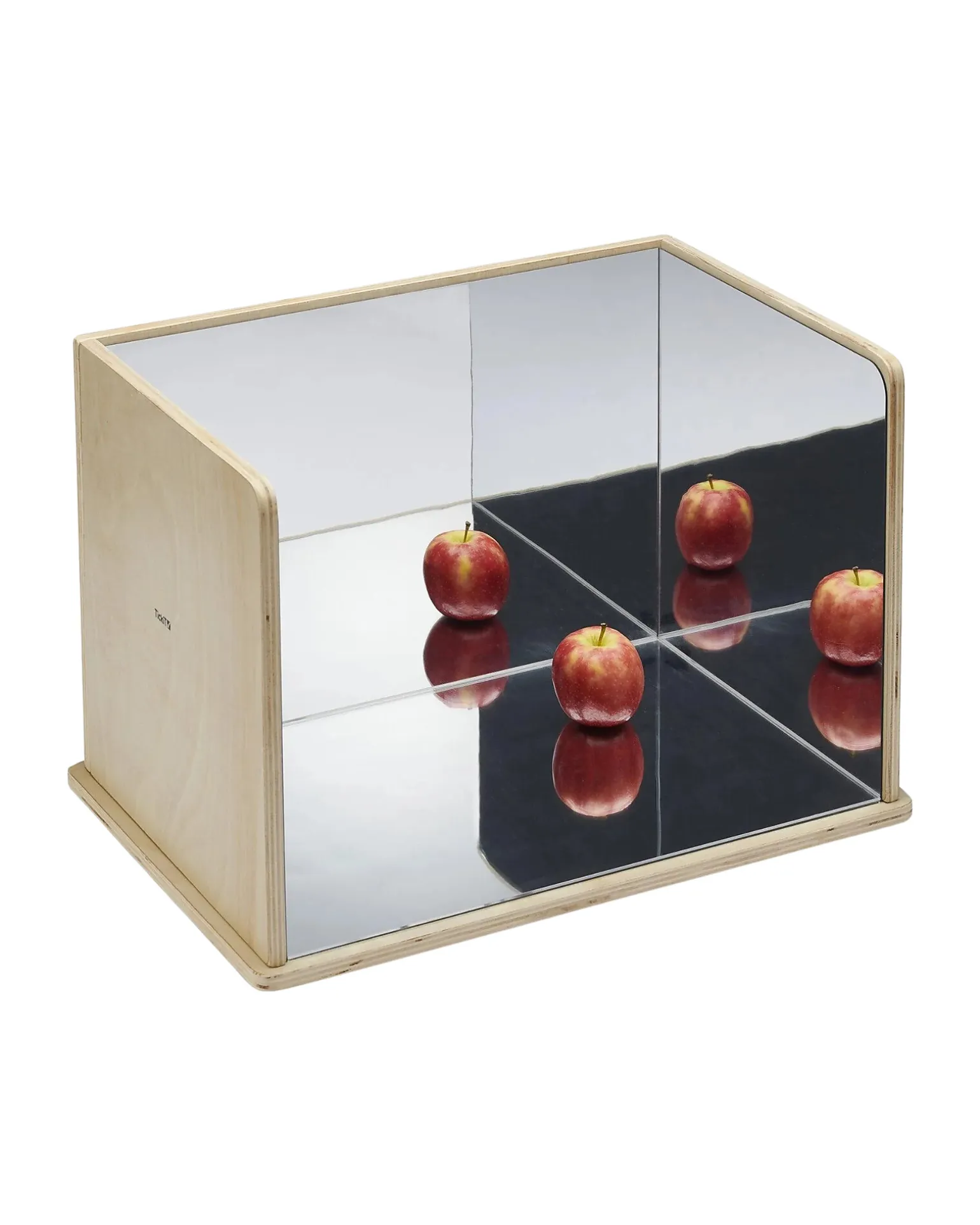 Specchio Esplorativo Rettangolo - Legno di Betulla FSC - 31,5 x 47 x 32 cm - 0+