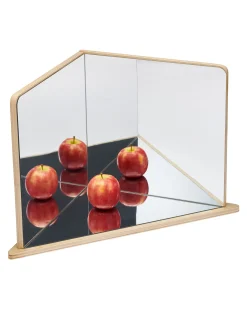 Specchio Esplorativo Triangolo - Legno di Betulla FSC - 30 x 45,7 x 23,8 cm - 0+