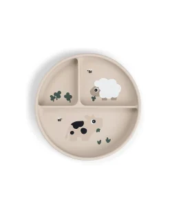 Stick&Stay Piatto con Scomparti - Tiny Farm - Sabbia