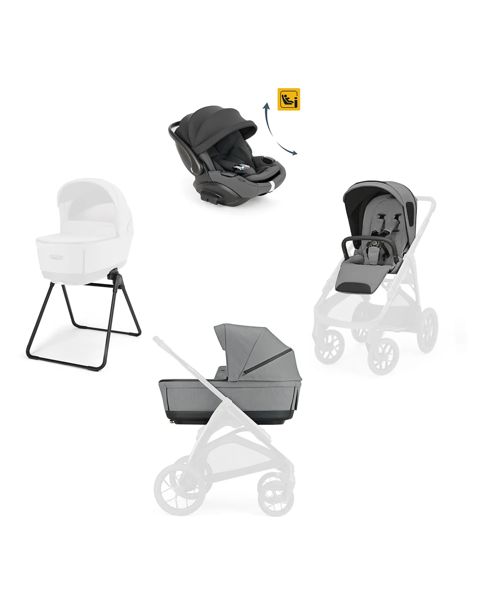 System Quattro Aptica XT Darwin Recline EVO - Canyon Grey