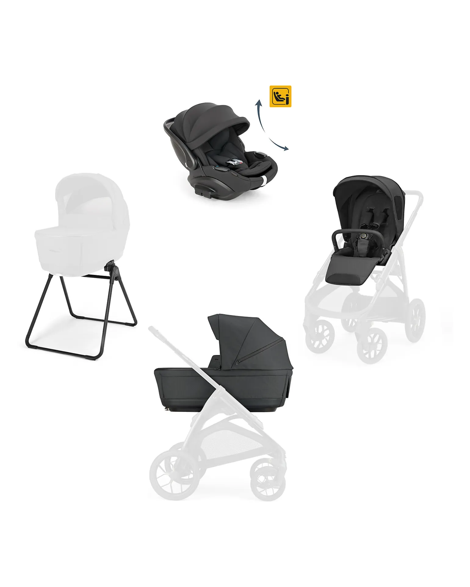 System Quattro Aptica XT Darwin Recline EVO - Magnet Grey