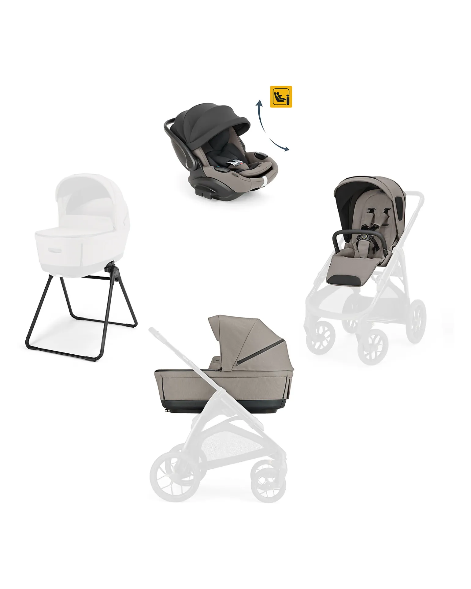 System Quattro Aptica XT Darwin Recline EVO - Tundra Beige
