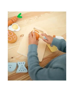 Tagliere in Legno con Pietanze - Colori ad Acqua Atossici - 10+ m