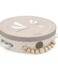 Tamburello con Sonagli in Legno FSC - Nougat -12+ m
