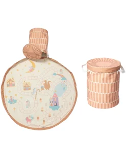 Tappeto Gioco + Cesta Porta Giochi 2-in-1 - Mondo Fatato - 3+ anni