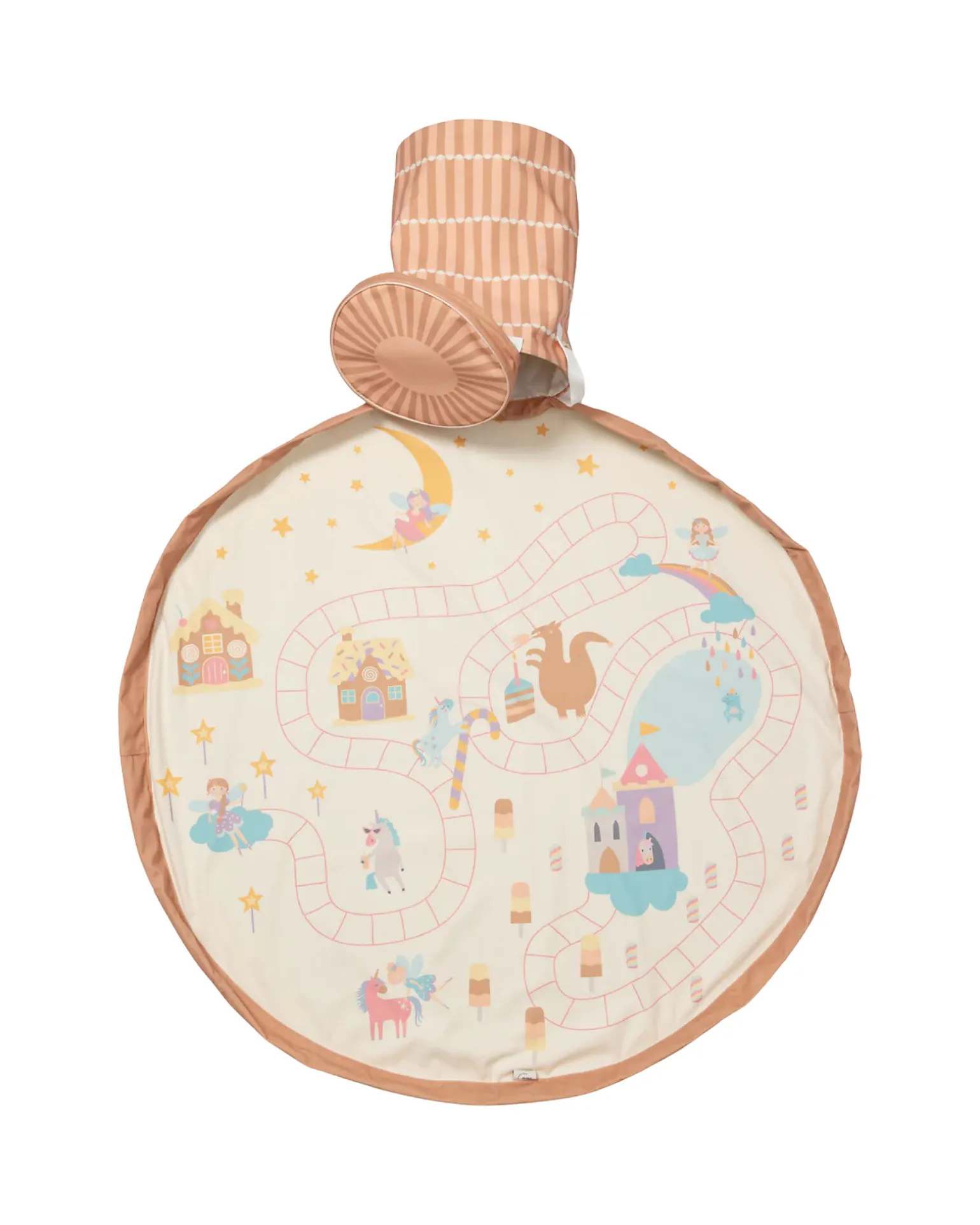 Tappeto Gioco + Cesta Porta Giochi 2-in-1 - Mondo Fatato - 3+ anni