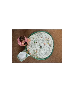 Tappeto Gioco + Cesta Porta Giochi 2-in-1 - Strada - 3+ anni