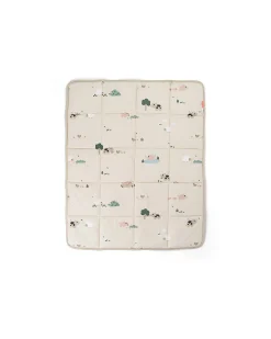 Tappeto Gioco Imbottito - Tiny Farm - Sabbia - 80x100 cm