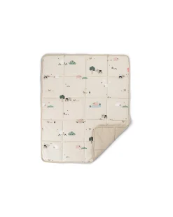 Tappeto Gioco Imbottito - Tiny Farm - Sabbia - 80x100 cm