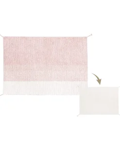 Tappeto Lavabile e Reversibile Gelato - Rosa - Cotone (120x160 cm)