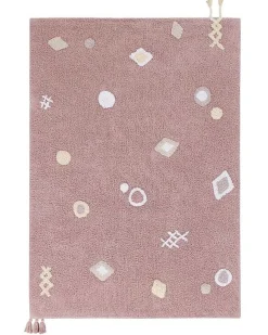 Tappeto Lavabile Noah, Rosa Vintage - Cotone Naturale (140x200 cm)