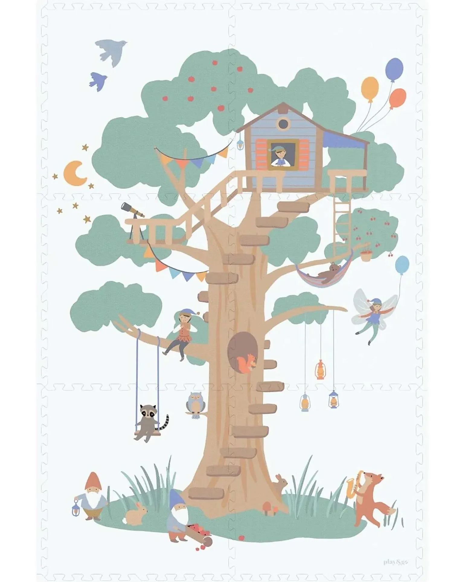 Tappeto Puzzle - Casa sull'Albero - 120x180 cm - 100% EVA Foam