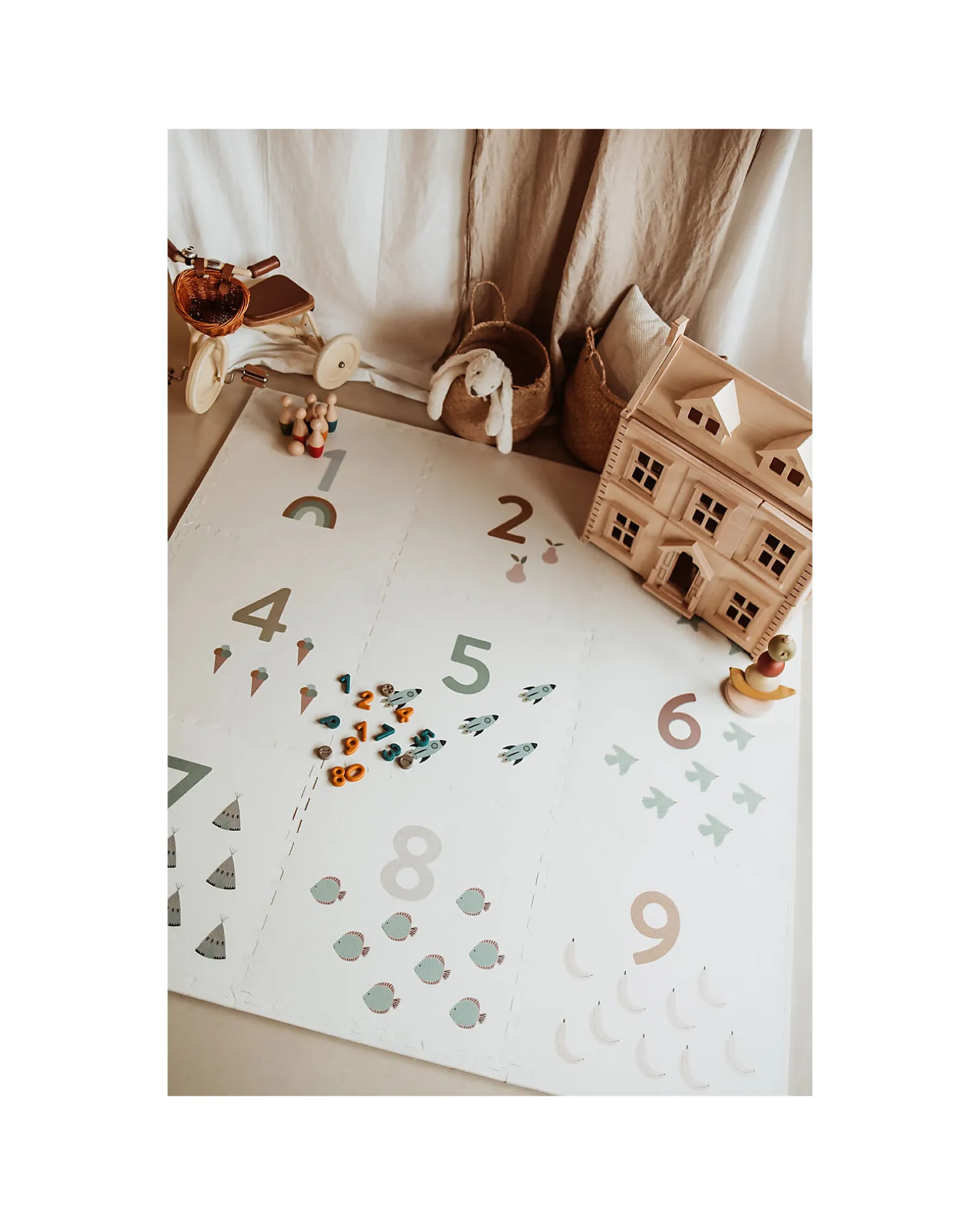 Tappeto Puzzle - Numeri - 180x180 cm - 100% EVA Foam