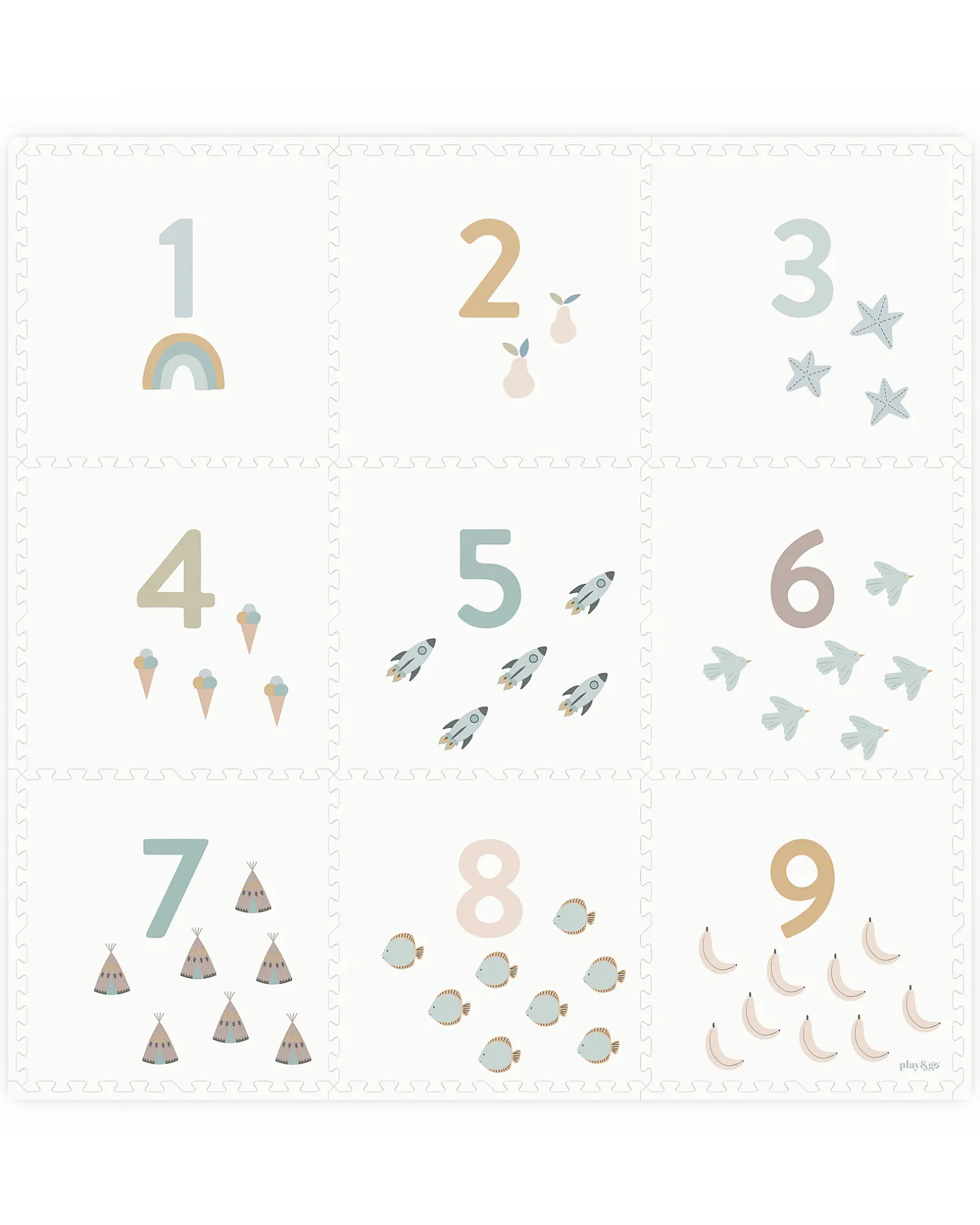 Tappeto Puzzle - Numeri - 180x180 cm - 100% EVA Foam