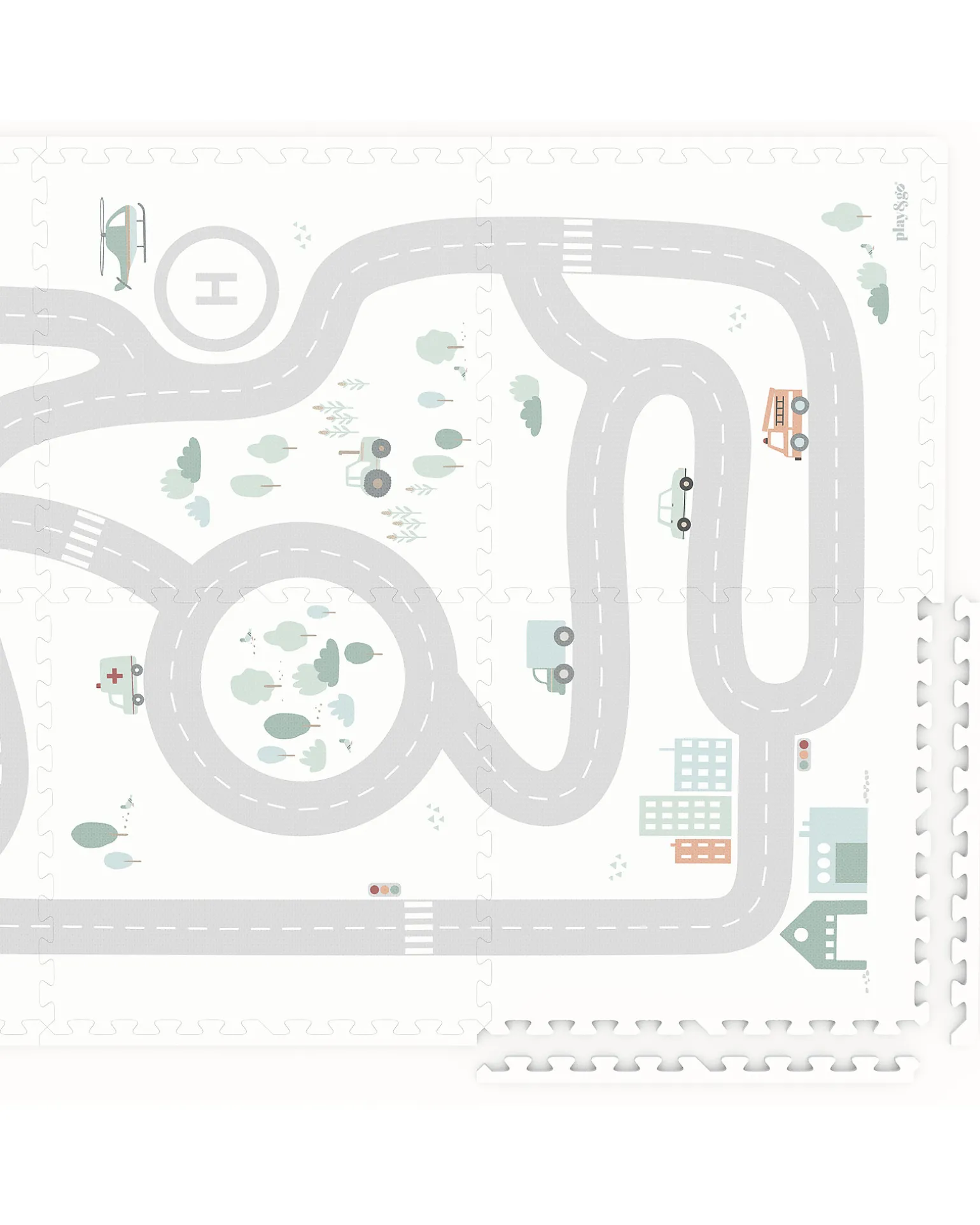 Tappeto Puzzle - Road - 120x180 cm - 100% EVA Foam