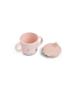 Tazza con Beccuccio e Manici - Tiny Farm - Cipria - 100% Silicone Alimentare