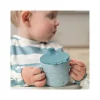 Tazza con Beccuccio - Happy Dots Blu - 100% PP Alimentare