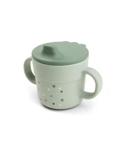 Tazza con Beccuccio - Happy Dots Verde - 100% PP Alimentare