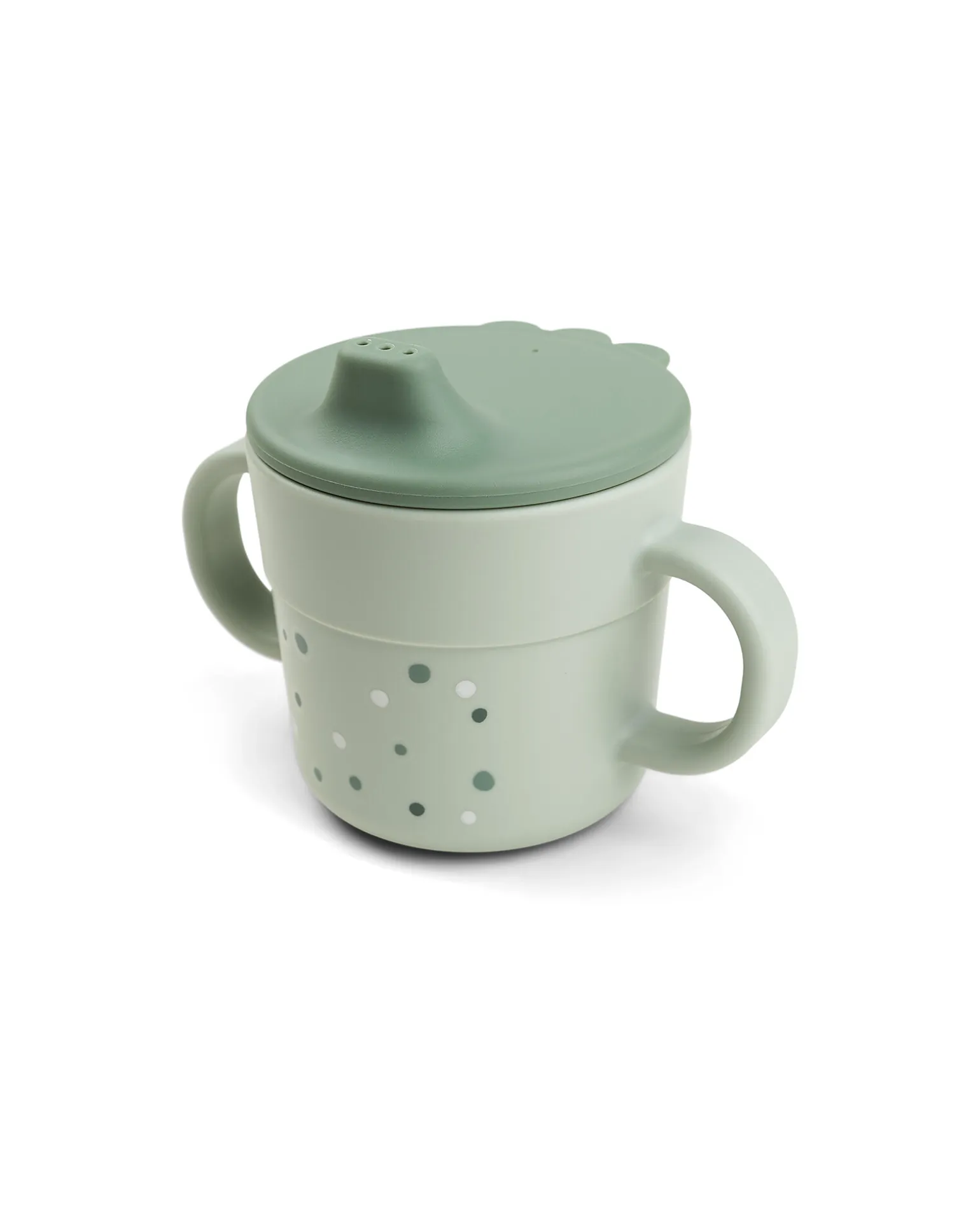 Tazza con Beccuccio - Happy Dots Verde - 100% PP Alimentare