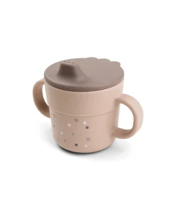 Tazza con Beccuccio - Happy Dots Cipria - 100% PP Alimentare