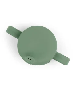 Tazza con Beccuccio Peekaboo - Elphee - Verde - 100% Silicone Alimentare - con Due Manici