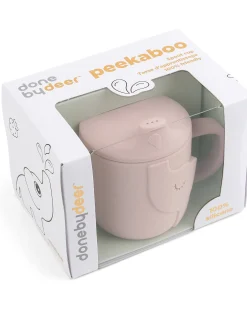 Tazza con Beccuccio Peekaboo - Elphee - Cipria - 100% Silicone Alimentare - con Due Manici