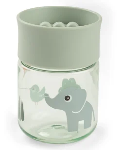 Tazza da Apprendimento con Bordo per Bere a 360° - Antigoccia - Playground - Verde - 260 ml - 9m+