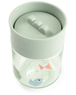 Tazza da Apprendimento con Bordo per Bere a 360° - Antigoccia - Playground - Verde - 260 ml - 9m+